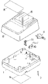 Exploded Diagram A Diagram and Parts List for 97014-AU Type 1 Black and Decker Charger